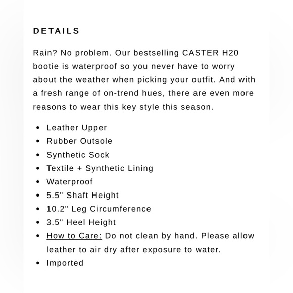 Dolce vita Caster H20 Booties Sz 7 Ivory Leather, used twice - Picture 14 of 14